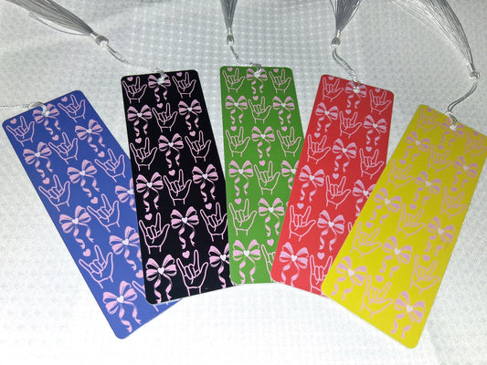 ASL ILY BOOKMARKS